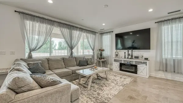 Professional photo of a staged living room